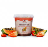 Ciasteczka dla konia - kopytka poziomka i papaja 1,2L - Candy Horse