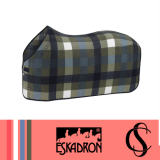 Derka polarowa FLEECE CHECK Classic Sports S/S 25 - Eskadron - dusty olive/white/navy/steel blue