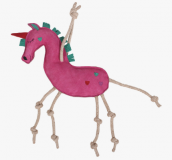 Zabawka dla konia zamszowa - QHP - unicorn