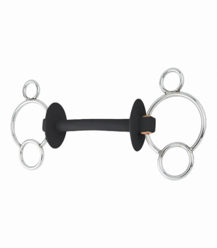 Wędzidło wielokrążek gumowe 18mm - BERIS - extra soft
