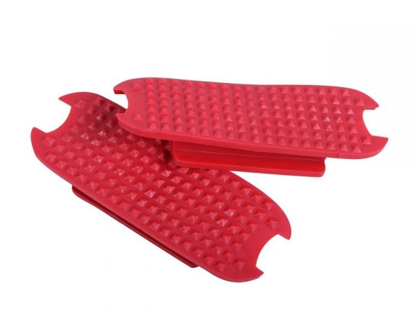 Wkładki do strzemion COLOR - QHP - 12 cm - czerwony