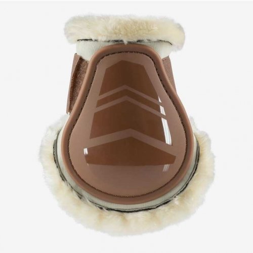 Ochraniacze z futerkiem tyły CALIBER - Horze - brown robe
