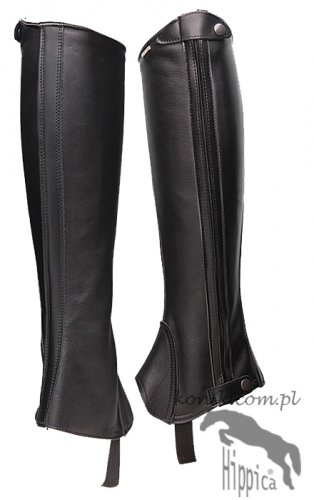Czapsy oficerkowe  ELASTIC - HIPPICA - czarny