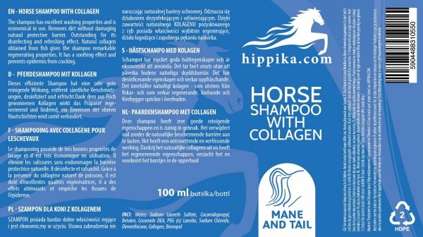 Szampon z kolagenem 100ml - HIPPIKA.COM