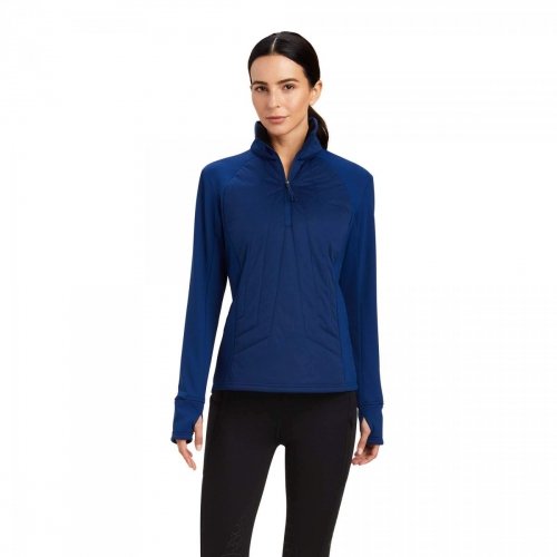 Bluza VENTURE 1/2 ZIP damska - Ariat - estate blue