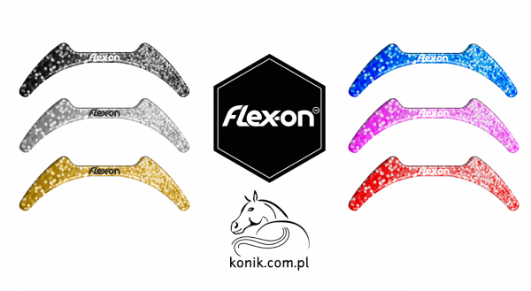Wstawki magnetyczne górne do strzemion Flex-on ADULT - glitter