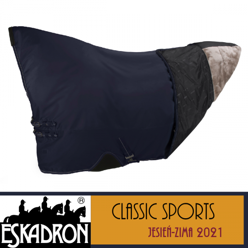 Derka padokowa podszyta misiem 150g 1680D BETA FAUXFUR 150 - Classic Sports A/W 21 - Eskadron - dark navy