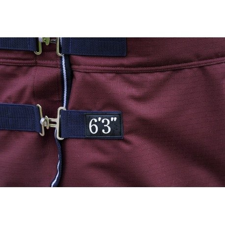 Derka padokowa z kołnierzem 200g 1200D - burgundy - TYREX