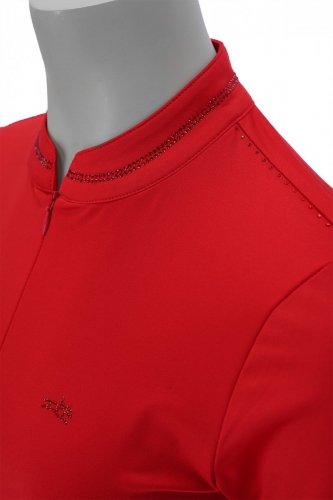 Koszulka damska SUMMER PAGE SS 2023 - Schockemohle - true red