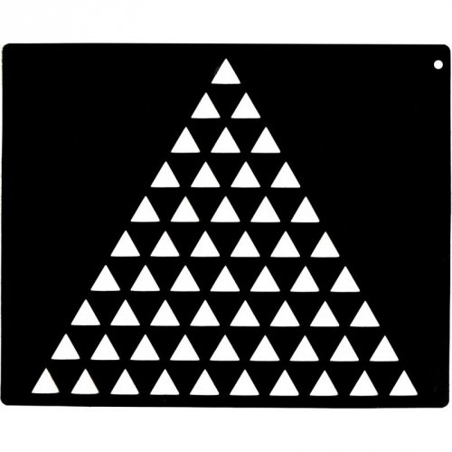 Szablon do wzorów na sierści - małe trójkąty w trójkącie - EKKIA