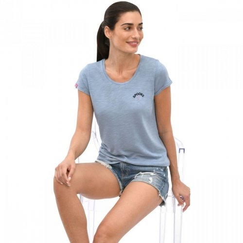 Koszulka damska SONYAH SS22 - Spooks - dusty blue