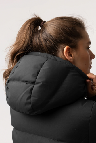 Długi płaszcz damski PALOMA - HORZE - black