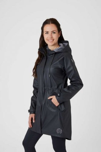 Płaszcz damski przeciwdeszczowy DANIA PU - Horze - dark navy