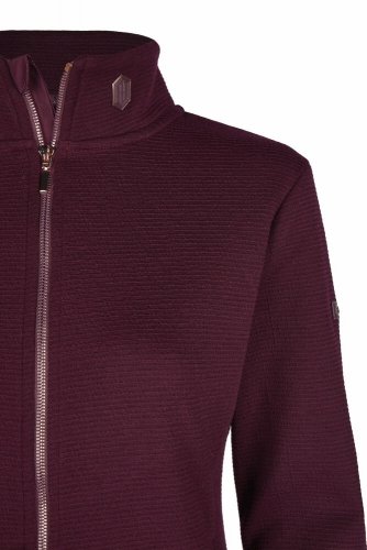Bluza damska funkcyjna FULL-ZIP Heritage 23/24 - Eskadron - cassis