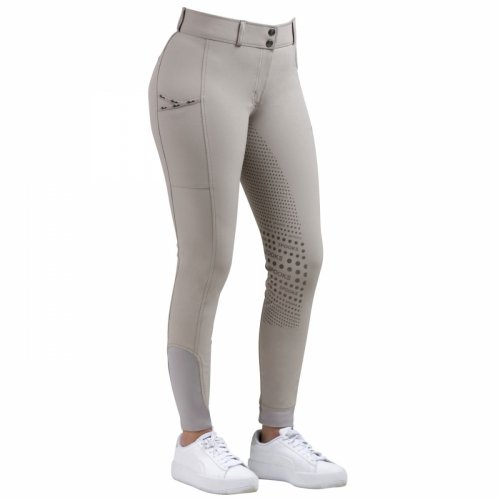 Bryczesy damskie ELINA Full Grip - SPOOKS - beige dove