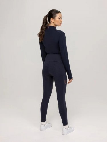 Legginsy damskie jeździeckie DELAWARE HIGHWAIST - Tommy Hilfiger Equestrian - desert sky
