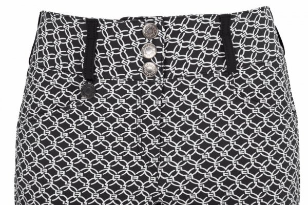 Bryczesy damskie CANDELA PRINT MC - Pikeur - black/white
