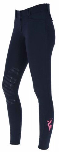 Bryczesy Janne x PinkRibbon - Covalliero - navy 