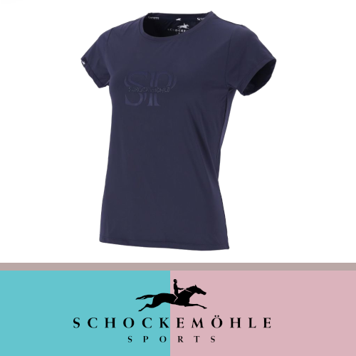 Koszulka damska SPNele SS25 - Schockemohle - dark navy
