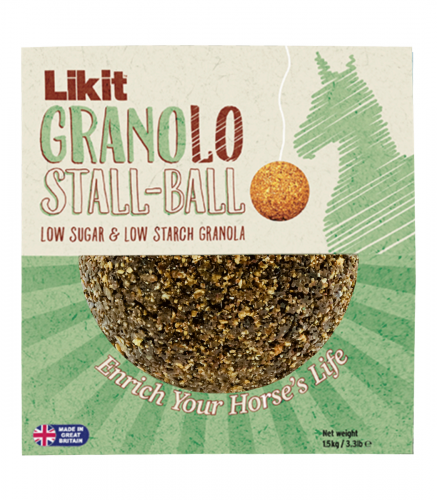 Lizawka do boksu Stable Ball GRANOLO 1.6 kg - LIKIT - jabłko