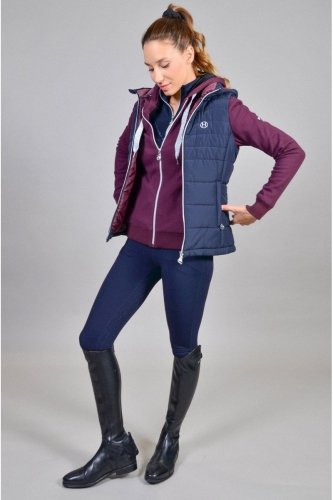 Legginsy jeździeckie zimowe PAMEL AW 22/23 - Harcour - navy