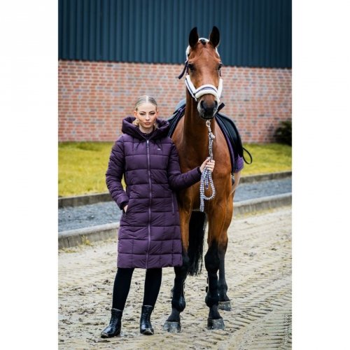 Płaszcz damski SPKyra Style AW24 - Schockemohle - deep mauve