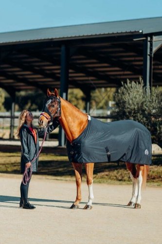 Płaszcz damski przeciwdeszczowy DANIA PU - Horze - dark navy