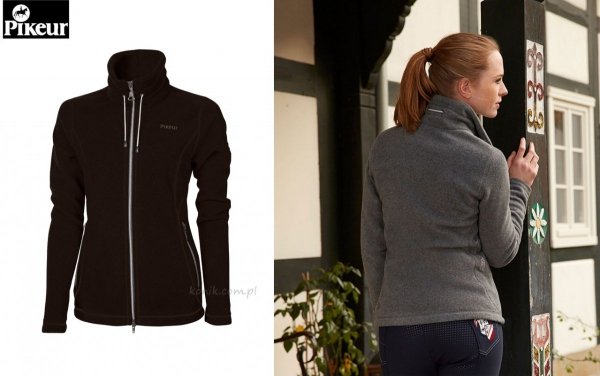 Bluza polarowa FIADORA damska - Pikeur - dark brown