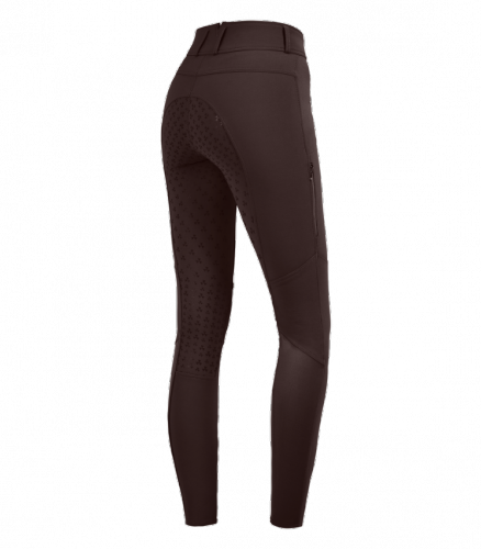 Bryczesy damskie z wysokim stanem Hella High Waist Silikon ELT - Waldhausen - maroon
