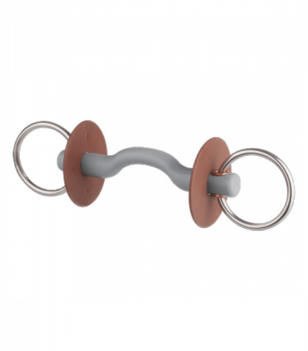 Wędzidło językowe PORT BAR 18mm 6cm - BERIS - soft