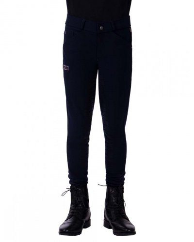 Bryczesy młodzieżowe Novan Knee AW 22/23 - QHP - navy