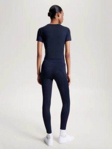 Legginsy damskie ELMIRA ALL-YEAR - Tommy Hilfiger Equestrian - desert sky