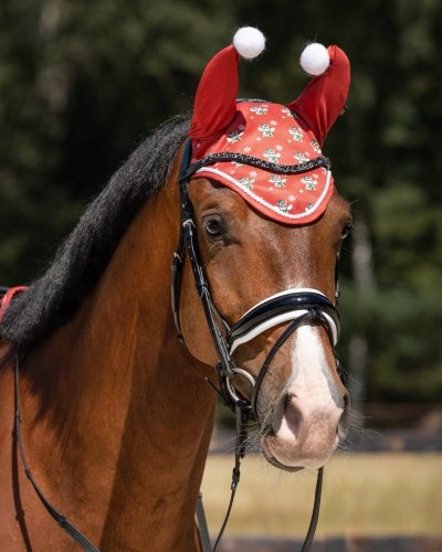 Nauszniki MERRY CHRISTMAS - QHP - red