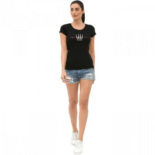 Koszulka damska LUHNA SS22 - Spooks - black