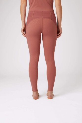 Legginsy jeździeckie damskie z filtrem UV CIANDRA - Horze - light mahogany