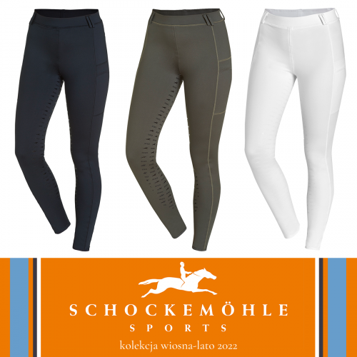 Legginsy jeździeckie damskie POCKET STYLE SS22 - Schockemohle