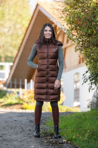 Długa kamizelka zimowa damska AW23 - Covalliero