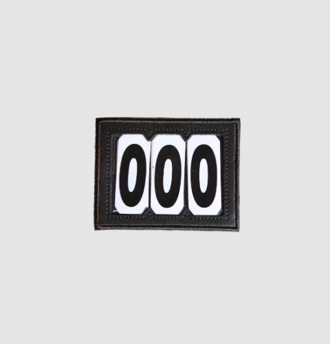Numerek startowy PVC Velcro - Kentucky