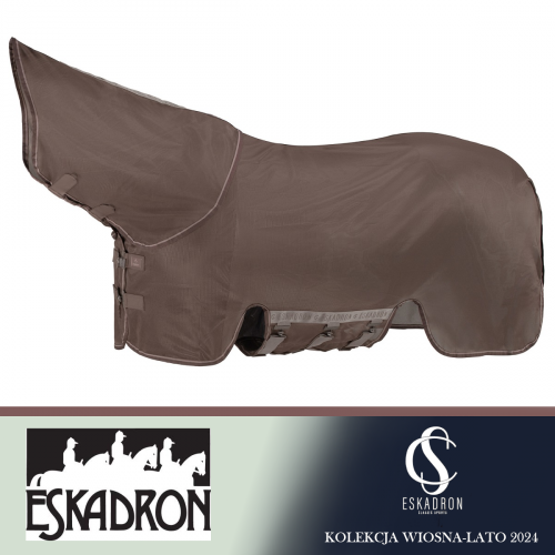  Derka siatkowa z kołnierzem FLY DETACH-NECK Classic Sports SS24 - Eskadron - deep taupe 