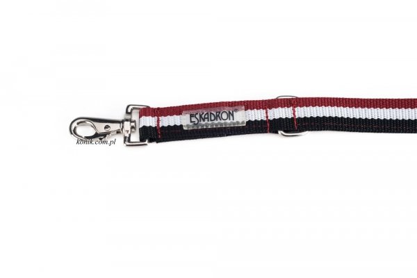 Smycz + obroża Eskadron CLASSIC SPORTS jesień-zima 2015 - darkred/white/black