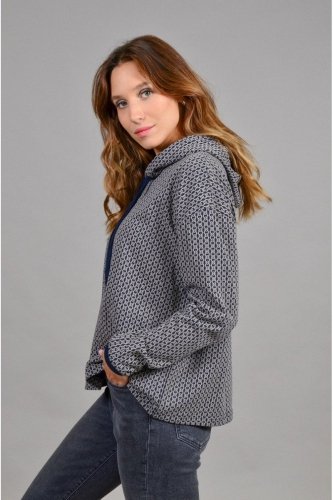 Bluza damska z kapturem PALMYRE AW 22/23 - Harcour - monogram