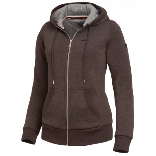 Bluza z kapturem CASSIE damska - Schockemohle - tobacco melange