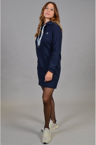 Sukienka dresowa z kapturem DOLCE AW 22/23 - Harcour - navy