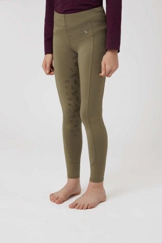 Legginsy jeździeckie dziecięce MONSTER - Horze