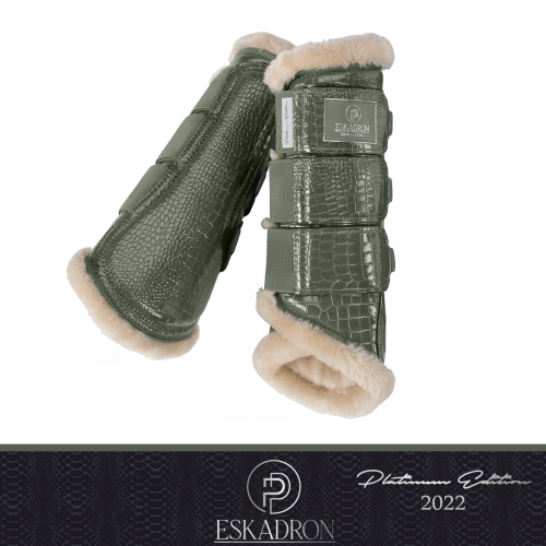 Ochraniacze CROCO FAUXFUR Platinum 2022 - Eskadron - ashgreen