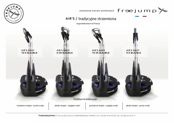 Strzemiona AIRS - FreeJump - czarny/czarny 0-30