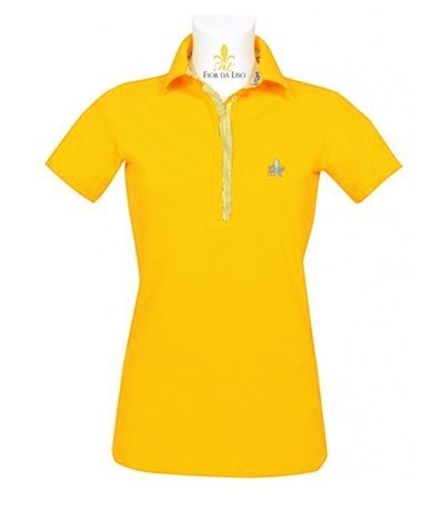 Koszulka polo CLASSIC NEW damska - FIOR DA LISO - yellow