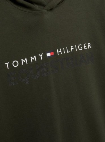 Bluza z kapturem LONDON - Tommy Hilfiger Equestrian - putting green