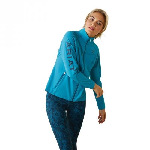 Kurtka damska AGILE SOFTSHELL - Ariat - mosaic blue