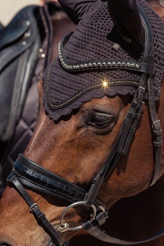 Nauszniki FLY HOOD CRYSTAL Heritage AW 25/26 - Eskadron - black truffle